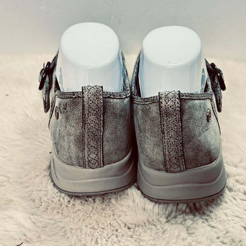 Bzees‎ Women's Gray Fabric Comfort Mary Jane Shoes Size 8M Slip On - Picture 5 of 8